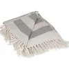 Blankets & Throws-Kirkland's Home Cabana Stripe Throw Gray