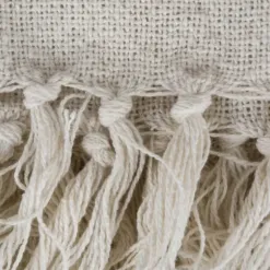 Blankets & Throws-Kirkland's Home Cabana Stripe Throw Gray