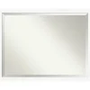Decorative Mirrors-Kirkland's Home Cabinet White Narrow Frame Beveled Mirror