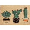 Doormats-Kirkland's Home Cactus Friends Doormat Green/Tan
