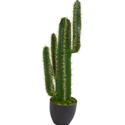 Trees & Topiaries-Kirkland's Home Cactus Plant, 3 Ft.