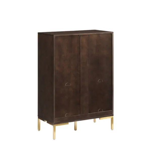 Bookshelves-Kirkland's Home Cadence Gold Record Storage Bookcase