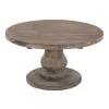 Coffee Tables-Kirkland's Home Calie Reclaimed Pine Round Coffee Table