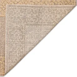 Outdoor Rugs-Kirkland's Home Camel Leopard Border Outdoor Area Rug, 5X7 Tan