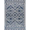 Outdoor Rugs-Kirkland's Home Cammie Blue Moroccan Tribal Outdoor Rug, 5X8 Blue/Gray