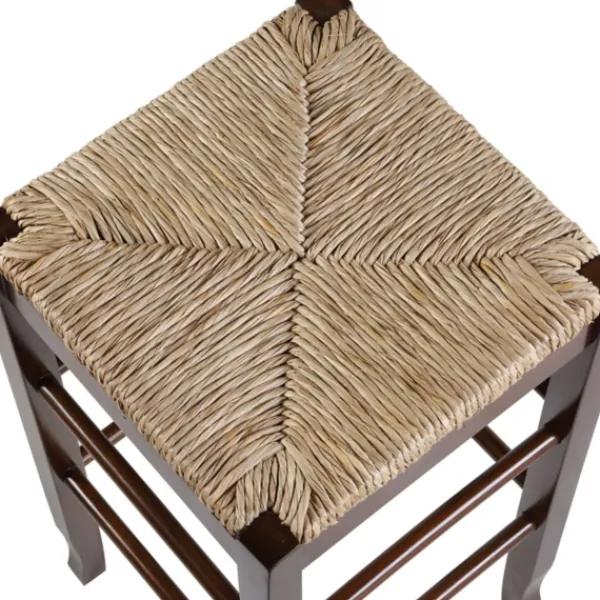 Bar Stools & Counter Height Stools-Kirkland's Home Cappuccino Wooden Counter Stool Brown