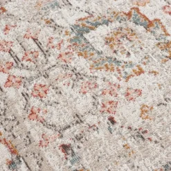 Outdoor Rugs-Kirkland's Home Caramel Botanical Indoor/Outdoor Area Rug, 7X9 Ivory/Red
