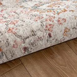 Outdoor Rugs-Kirkland's Home Caramel Botanical Indoor/Outdoor Area Rug, 7X9 Ivory/Red