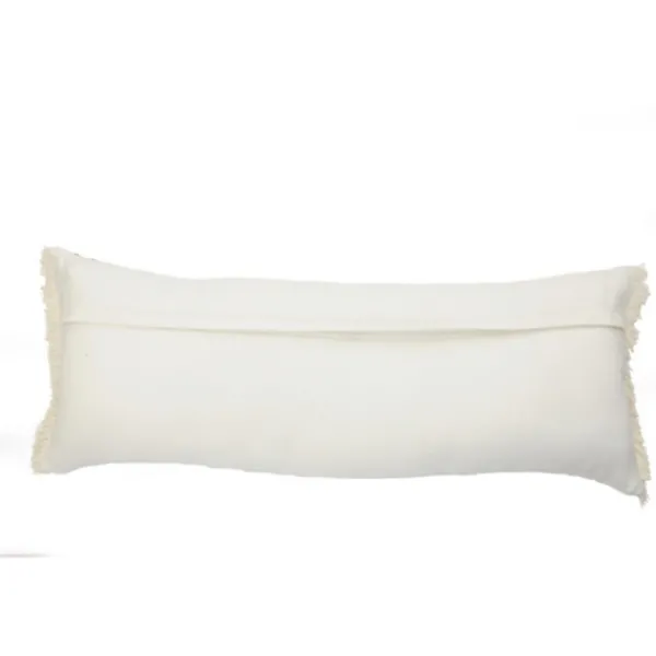Pillows-Kirkland's Home Caramel Coated Lumbar Accent Pillow With Fringe Brown