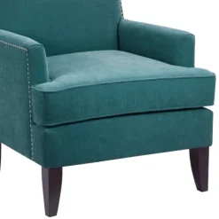 Accent Chairs-Kirkland's Home Carlton Accent Chair With Nailhead Trim Blue