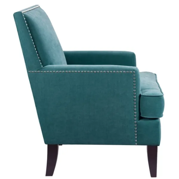 Accent Chairs-Kirkland's Home Carlton Accent Chair With Nailhead Trim Blue
