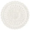 Wall Plaques-Kirkland's Home Carved Collison Wall Plaque White