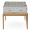 Accent & End Tables-Kirkland's Home Carved Graphite And Gold Accent Table, 24X28 Gray