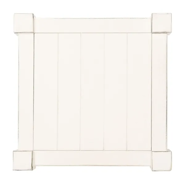 Accent & End Tables-Kirkland's Home Carved Pinewood Farmhouse Accent Table White