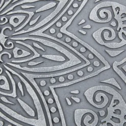 Wall Plaques-Kirkland's Home Carved Round Medallion Wall Plaque Gray