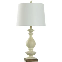 Table Lamps-Kirkland's Home Carved Traditional Table Lamp White
