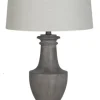 Table Lamps-Kirkland's Home Carved Urn Table Lamps, Set Of 2 Gray
