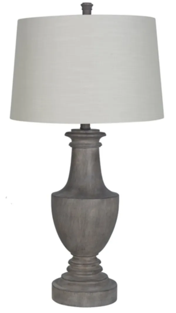 Table Lamps-Kirkland's Home Carved Urn Table Lamps, Set Of 2 Gray