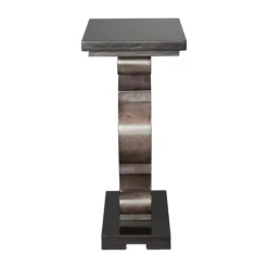 Accent & End Tables-Kirkland's Home Carved Wood Decorative Accent Table Brown