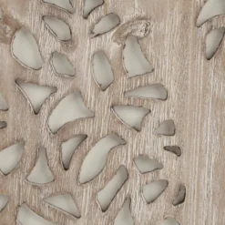 Wall Plaques-Kirkland's Home Carved Wood Laurel Branches Panel Wall Plaque Tan