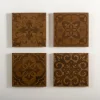 Wall Plaques-Kirkland's Home Carved Wood Patterned Wall Plaques, Set Of 4 Brown
