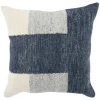 Pillows-Kirkland's Home Casey Navy Color Block Throw Pillow Blue/Ivory/Gray