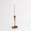 Candle Holders-Kirkland's Home Cast Iron Taper Candle Holder, 8 In. Gold