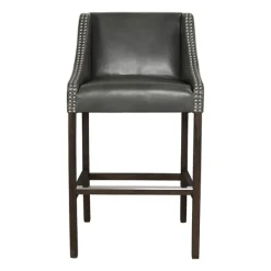 Bar Stools & Counter Height Stools-Kirkland's Home Castaic Barstool Gray