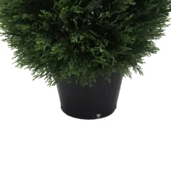 Trees & Topiaries-Kirkland's Home Cedar Cone Potted Topiary, 24 In.
