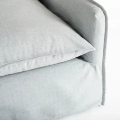 Accent Chairs-Kirkland's Home Celine Sky Swivel Down Armchair Gray
