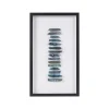 Framed Art-Kirkland's Home Cerulean Agate Martha Stewart Shadowbox Plaque White/Blue