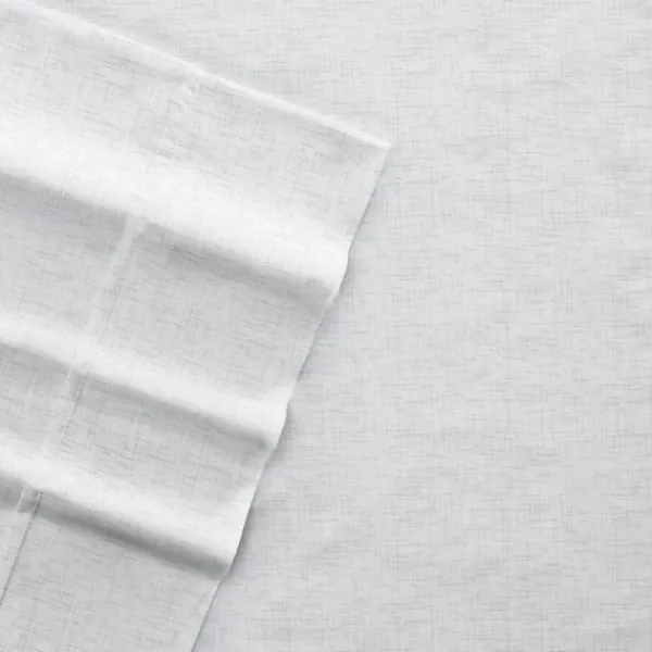 Bed Sheets-Kirkland's Home Chambray 4-Pc. Queen Bed Sheet Set White