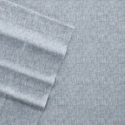 Bed Sheets-Kirkland's Home Chambray 3-Pc. Twin Sheet Set Blue