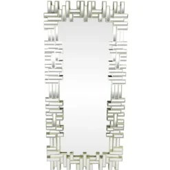 Decorative Mirrors-Kirkland's Home Champagne Gold Rectangular Modern Wall Mirror