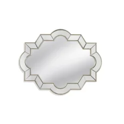 Decorative Mirrors-Kirkland's Home Champagne Silver Curved Frame Wall Mirror