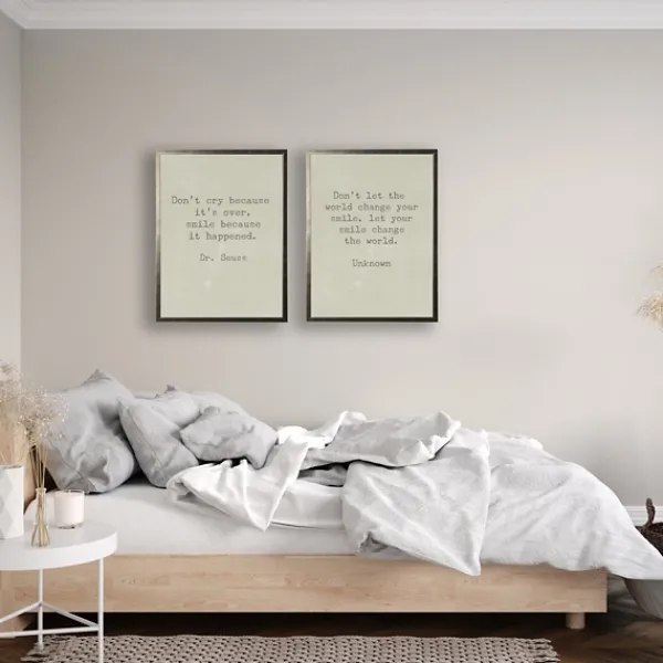 Wall Quotes & Signs-Kirkland's Home Change The World Dr. Seuss Quote Framed Art Print Tan