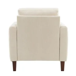 Accent Chairs-Kirkland's Home Channel Tufted Velvet Club Accent Chair Ivory