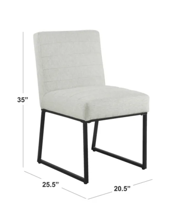 Dining Chairs-Kirkland's Home Channeled Woven Dining Chair Gray