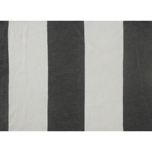 Blankets & Throws-Kirkland's Home Charcoal And White Striped Cotton Throw Gray/White
