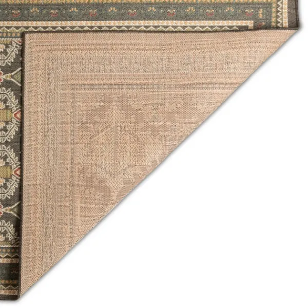 Outdoor Rugs-Kirkland's Home Charcoal Diamond Nile Indoor/Outdoor Runner, 1X7 Gray/Ivory