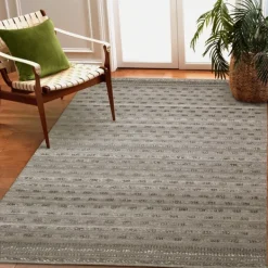 Outdoor Rugs-Kirkland's Home Charcoal Embellished Outdoor Area Rug, 8X10 Gray