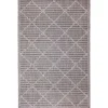 Outdoor Rugs-Kirkland's Home Charcoal Geo Lattice Outdoor Area Rug, 6X9 Gray