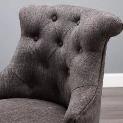 Office Furniture-Kirkland's Home Charcoal Miller Tufted Office Chair Gray