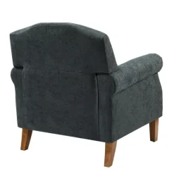 Accent Chairs-Kirkland's Home Charcoal Nailhead Trim Armchair Gray