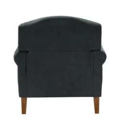 Accent Chairs-Kirkland's Home Charcoal Nailhead Trim Armchair Gray