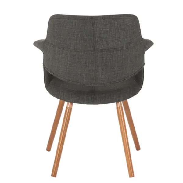 Accent Chairs-Kirkland's Home Charcoal Open Back Midcentury Accent Chair Gray