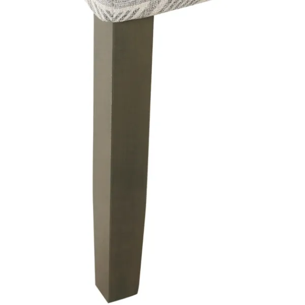 Dining Chairs-Kirkland's Home Charcoal Square Highback Dining Chairs, Set Of 2 Gray/Ivory