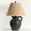 Table Lamps-Kirkland's Home Charcoal Vase Table Lamp Tan