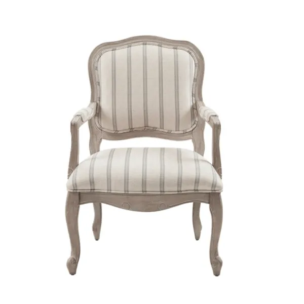 Accent Chairs-Kirkland's Home Chaucer Stripe Accent Chair Tan