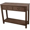 Console Tables-Kirkland's Home Chelsea 2-Drawer Console Table Brown